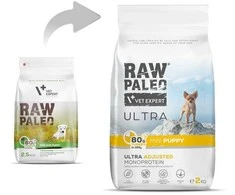 Vetexpert Šunų Maistas - RAW PALEO Ultra Mini Kalakutiena 2kg Be Grūdų