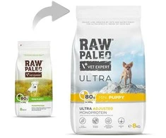 Vetexpert Šunų Maistas - RAW PALEO Ultra Mini Puppy kalakutiena 8kg Be Grūdų