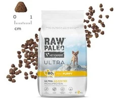 Vetexpert RAW PALEO Ultra Mini Puppy kalakutiena - sausas maistas šuniukams - 750 g