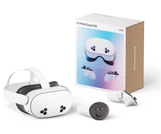 Virtualios Realybės Akinių - Meta Quest 3S, Snapdragon XR2 Gen 2, 8GB RAM, 256GB Balta