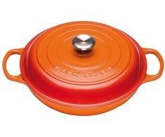 Le Creuset Gourmet Puodas su dangteliu 30 cm oranžinis