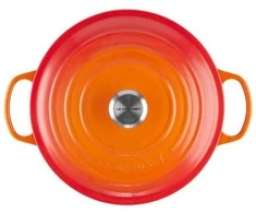 Virtuvės Indai - Le Creuset Signature Keptuvė 28cm Apvalus Ketaus Raudona