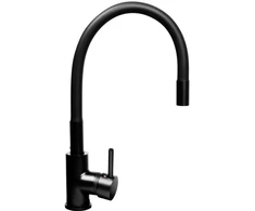 PYRAMIS LEFKADA sink (68x44) 1B 1D juodas + Flessi Juodas Edition tap - 070 260 611F