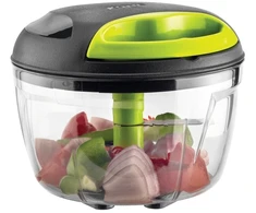 KOHE 600 ml vegetable shredder, 3 blades, žalias and juodas