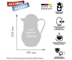 ROTPUNKT Thermos jug, 1.2 l, ivory (ecru)