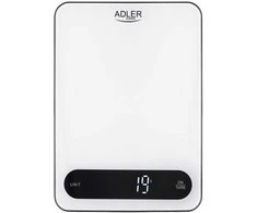 Virtuvinės svarstyklės Adler AD 3177wb Electronic kitchen scale Baltas, Juodas