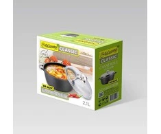 Maestro MR-4620C Puodas su dangčiu 20 cm 2,1 l Juodas
