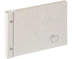 Walther Design Gmbhco Svečio knyga - Svečio Knyga Walther SBL-210-W Sinfonia Vestuvės Amžinai 26.5x19 cm, Balta