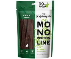 Wiejska Zagroda COUNTRY FARM Monoproteinų linija Minkštos juostelės triušiui - šunų skanėstai - 100g