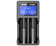 Baterijų įkroviklis XTAR VC2 18650 14500 18500 26650 Li-ion elementam 2 vietų