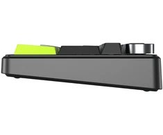F99 Pro Juodas+Pilkas+Žalias GrayWood RGB AULA gasket klaviatūra