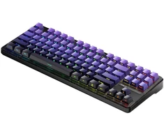 Žaidimų Klaviatūra - AULA Gasket F87 Pro 87 Klavišai RGB Belaidis 4000 mAh Juoda Purpurinė PilkaMediena