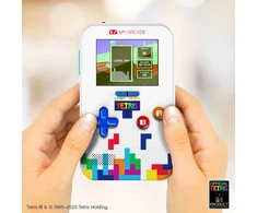 Žaidimų konsolė - My Arcade Go Gamer + Kelioninis dėklas Tetris Nauja Versija Balta