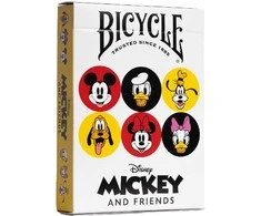 Žaidimų Kortelės - Disney Mickey ir Draugai Bicycle 63.5x88.9mm Plastikinės Dangos