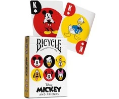 Žaidimų Kortelės - Disney Mickey ir Draugai Bicycle 63.5x88.9mm Plastikinės Dangos