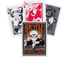 Žaidimų Kortos - Bicycle Naruto Kaladė 52 Kortos 4 Džokeriai 63.5 x 88.9 mm