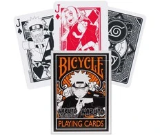Žaidimų Kortos - Bicycle Naruto Kaladė 52 Kortos 4 Džokeriai 63.5 x 88.9 mm