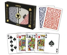 Žaidimų Kortos - Copag Elite Pokerio Kaladė 100% PVC 63.5 x 88.9 mm Raudona/Mėlyna