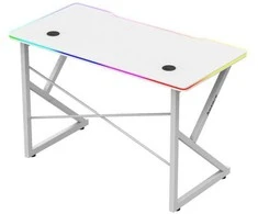 Žaidimų stalas „Huzaro Hero 1.7 RGB Baltas“, baltas