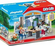 Žaislas - Playmobil 70309 Veterinarijos Klinika Žaidimų Dėžė Su Veterinaru, Vaiku, Gyvūnais - Marga