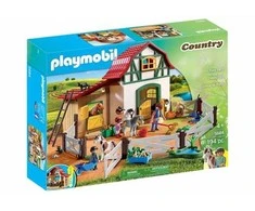 Žaislų Rinkinys - Playmobil 5684 Pony Farm with Stables and Accessories for 3 Ponies, Multicolor