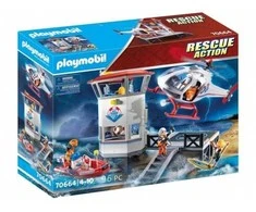 Žaislų Rinkinys - Playmobil 70664 Pakrantės Sargybos Štabas Su Gelbėjimo Laivu Ir Figūrėlėmis - Daugiaspalvis