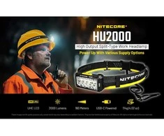 Nitecore Žbuddyvėlis bakui HU2000 2000 Lm