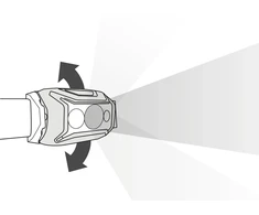 Žibintuvėlis - Petzl Actik 450 Liumenų, 100m Spindulio Atstumas, Raudona Šviesa - Žalia