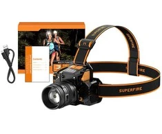 Galvos žibintas Superfire HL58, 350lm, USB