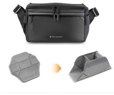 Žiūronai Kameros krepšys - ULANZI Sling Halfmoon Crossbody 5L Juodas