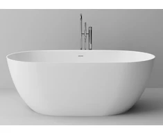 Blu Laisvai statoma akmens masės vonia Ara 1677x813, su persipylimu