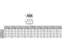 Darco Sienos perėjimas 120/200-CZ2-S keramikiniams kaminams
