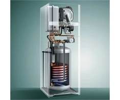 Dujinis kondensacinis katilas Vaillant ecoCOMPACT VSC 206/4 -5 su 150L boileriu, šild. galia 20kW, galia V.Š. 24,5 kW