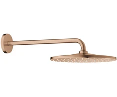 Grohe Dušo galva Rainshower MONO 310 mm su 422 mm alkūne iš sienos, brushed warm sunset