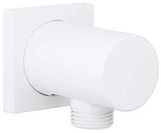 Grohe Rainshower neutral potinkinė jungtis dušo žarnelei su kvadr. apdaila, balta