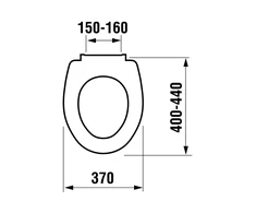 Jika poda sēdriņķis ar vāku Zeta, QR/SC, balts