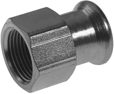 Nerūd. plieno KAN-therm Inox pres. jungtis 28 x 1", su vid. sriegiu