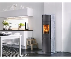 Nibe Plieninė krosnelė Contura C590T Style, juoda sp.,su muilo akmeniu (803454,698965,998277)