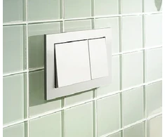 Nuleidimo plokštė TECEbase, dviguba, matinis chromas