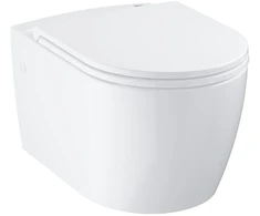 Grohe pakabinamas wc su sėdynė ir dangčiu QR/SC BauCeramic rimless, 368x543 mm, baltas