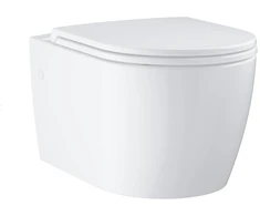 Grohe pakabinamas wc su sėdynė ir dangčiu QR/SC BauCeramic rimless, 368x543 mm, baltas