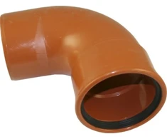 Pipelife Lauko kanaliz. PVC alkūnė 110/87°