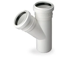 Pipelife Vidaus kanaliz. trišakis PP HT 50x50/45°, baltas