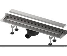 TECElinus dušo latako komplektas su dvipusėmis grotelėmis steel/plate , su užlenktu flanšu 800mm