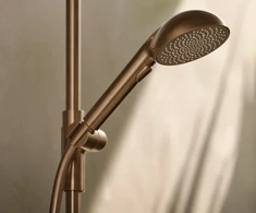 Termostatinis dušo maišytuvas su dušo komplektu Oras Aurelia 4769-81 bronzos spalva, be ekcentrinių jungčių jos užsak