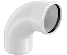 Uponor Decibel alkūnė 110 88,5° užapvalinta