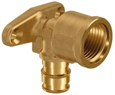 Uponor Q&amp;E prietaisinė alkūnė PL 16-Rp1/2"FT (2 tvirt. taškai) (1145641)
