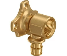 Uponor Q&amp;E prietaisinė alkūnė PL 16-Rp1/2"FT (3 tvirt. taškai)