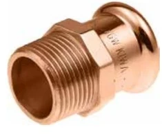Varinė pres. jungtis su išoriniu sriegiu KAN-therm, 22 x 1/2"