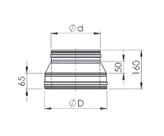 Vilpros Pramone DW antgalis virš. HeatUp NPNP d.200/250 (BL) (H221 1 3101 0200 000)